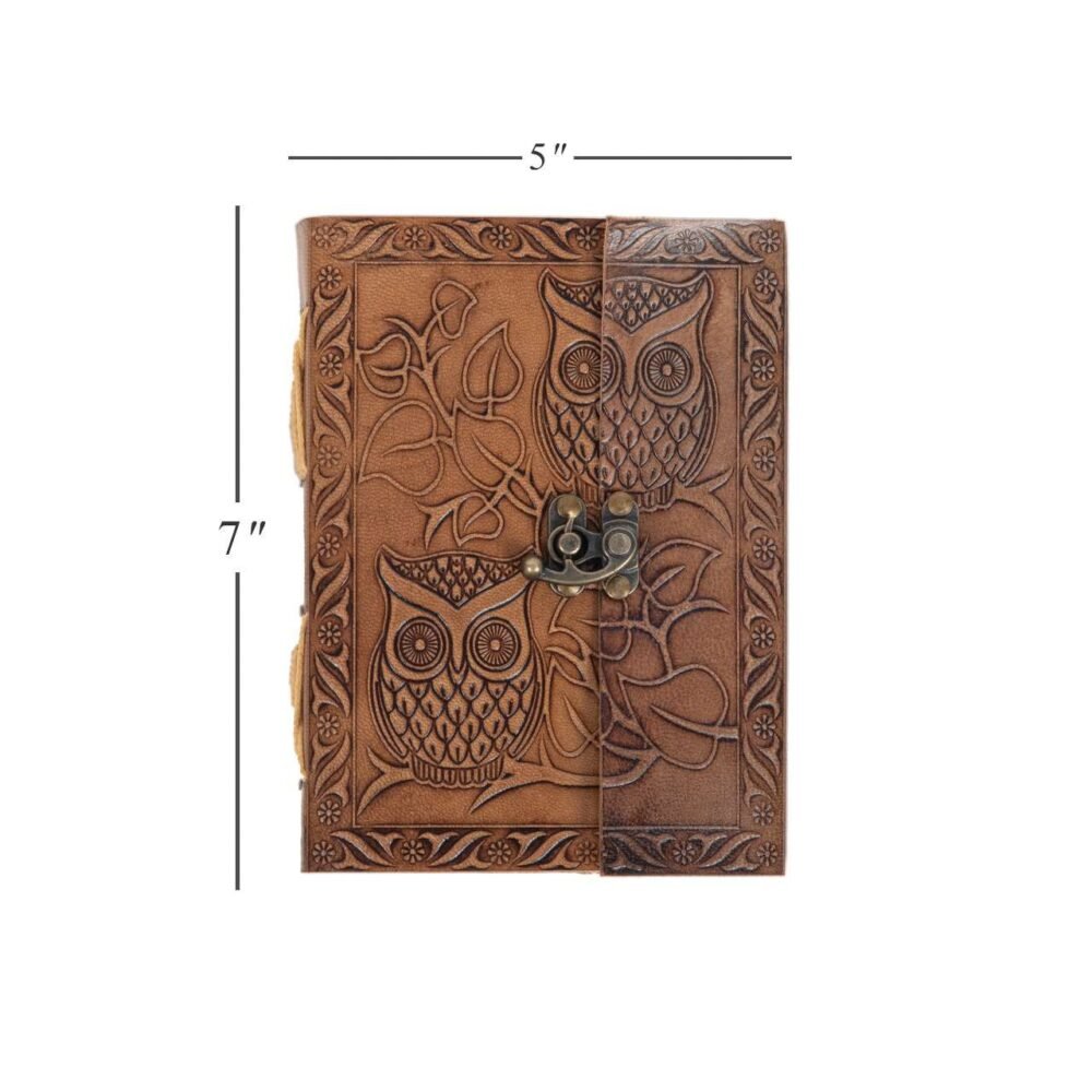 Leather Journal Diary with metal lock vintage Journal handmade 200 pages white unruled|travel Diary|personal journal -18 - Image 4