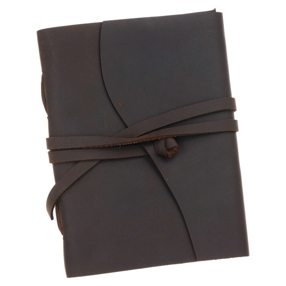 Vintage Handmade Genuine Leather Journal-Premium Antique String Closure-200 Handmade White Pages -1 - Image 3
