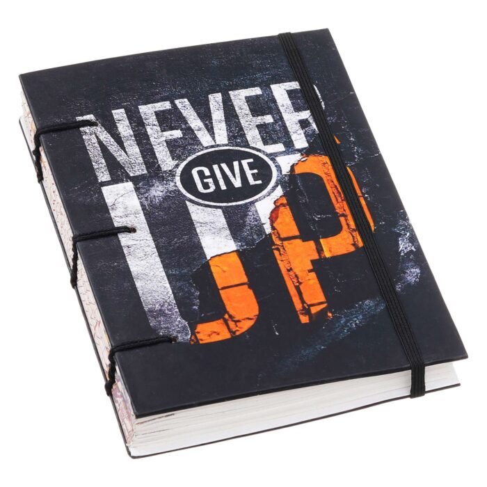 Handmade Classic Printed Cardboard Writing Diary for Different Purposes String Closure -2