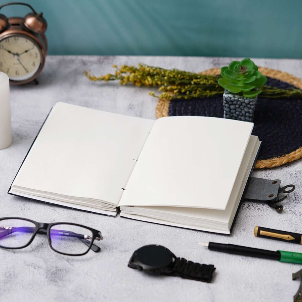 Handmade Printed Cardboard Journal Diary with Buckle Lock-200 Pages Notepad For Men and Women -6 - Image 2