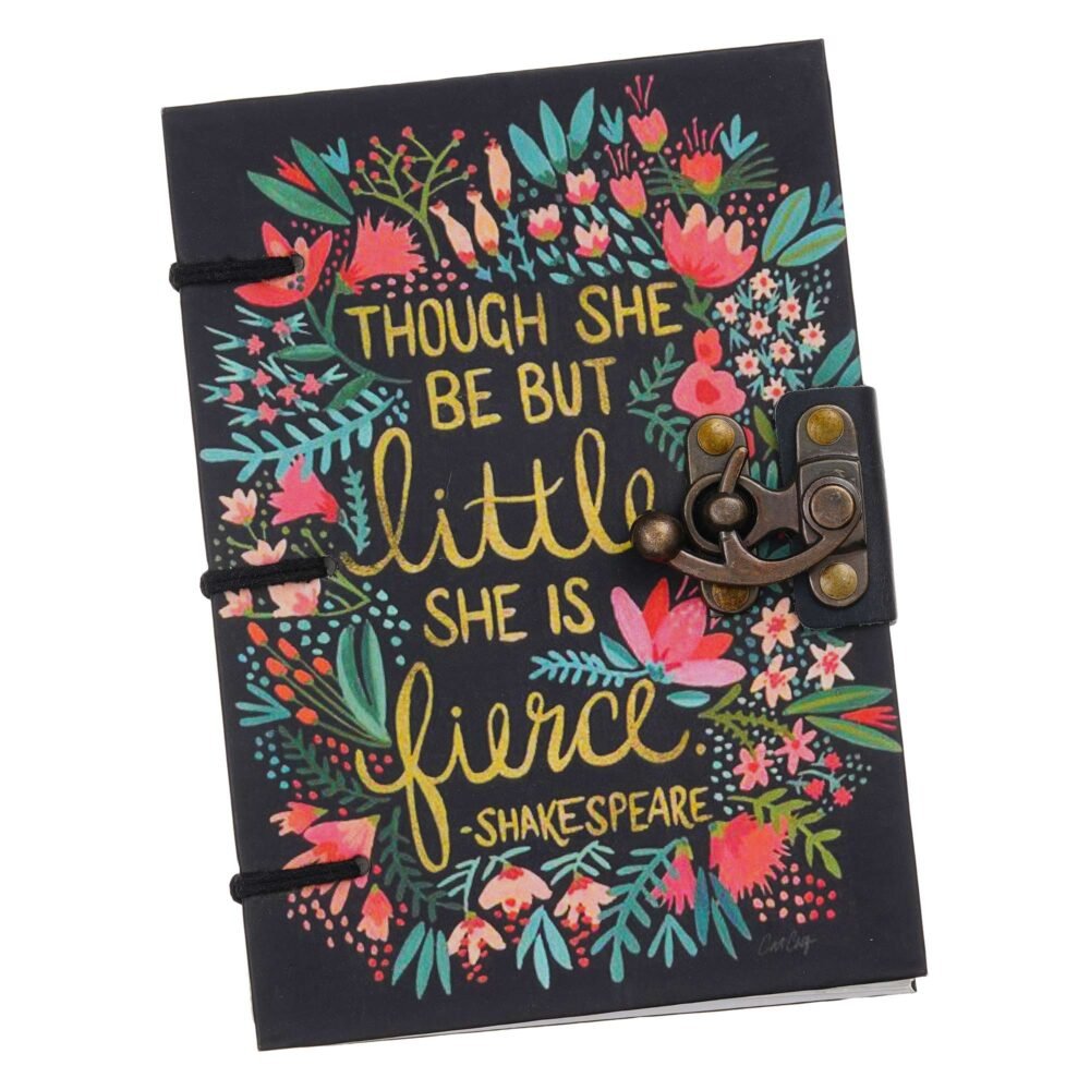 Handmade Printed Cardboard Journal Diary with Buckle Lock-200 Pages Notepad For Men and Women -7 - Image 2