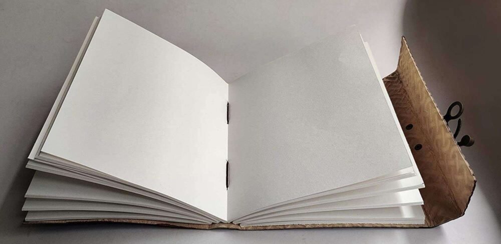 Leather Journal Diary with metal lock vintage Journal handmade 200 pages white unruled|travel Diary|personal journal -16 - Image 3